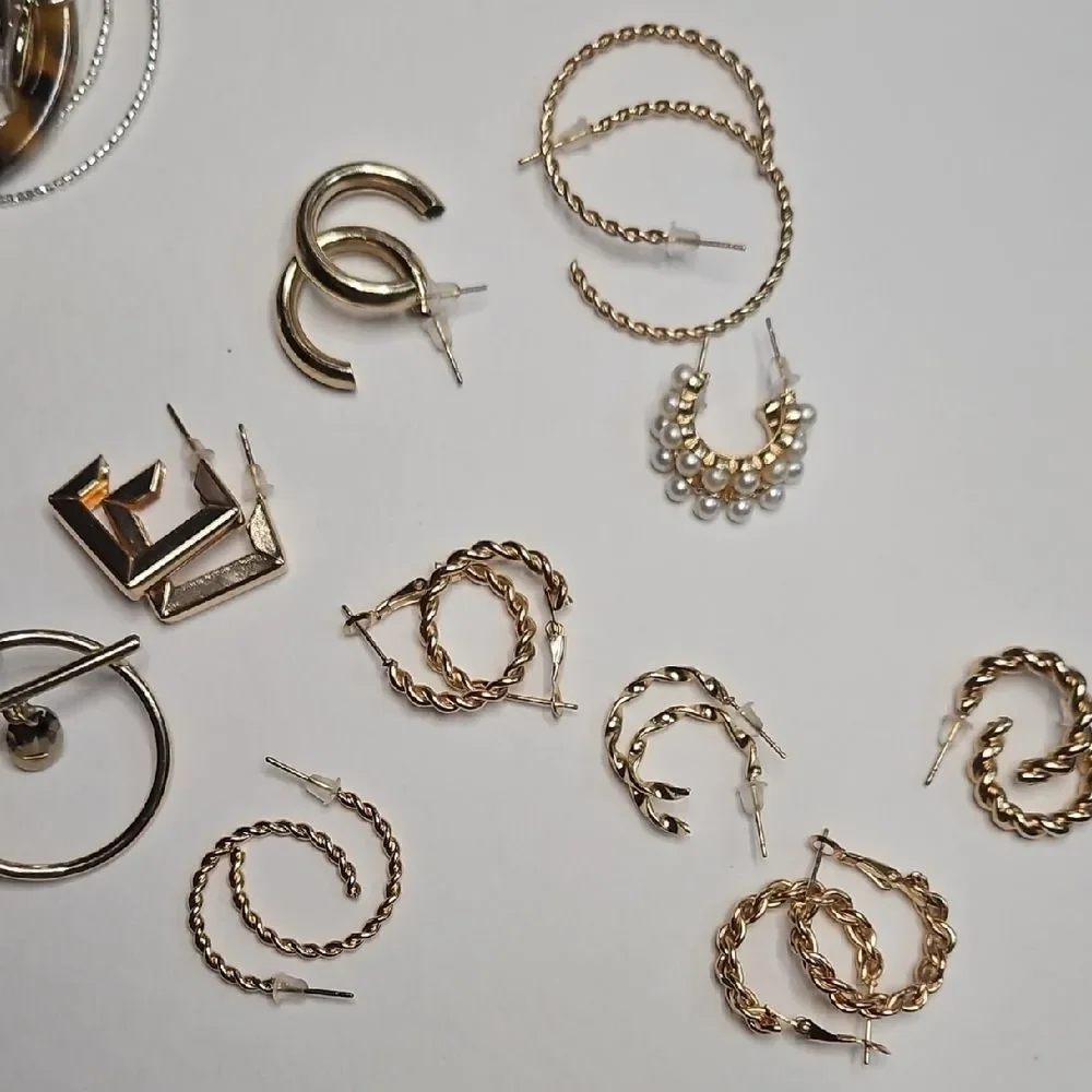 PAPARAZZI Gold and Silver Toned Hoops Lot